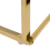 Beliani Coffee Table EMPORIA Tempered Glass White/ Gold 2
