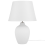 Beliani Table Lamp FERGUS Ceramic White 4