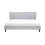 Beliani Bed Fabric SAVERNE 180 x 200 cm (EU Super King) Light Grey 6