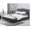 Beliani Bed Fabric MONTPELLIER 180 x 200 cm (Super King) Dark Grey 2