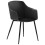 Beliani Set of 2 Dining Chairs FONDA Black 6