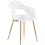 Beliani Set of 2 Dining Chairs UTICA White 2