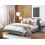 Beliani Bed Fabric SENNEZ 160 x 200 cm (EU King Size) Light Grey 2