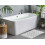 Beliani Bathtub HASSEL 1700 x 800 mm White 2