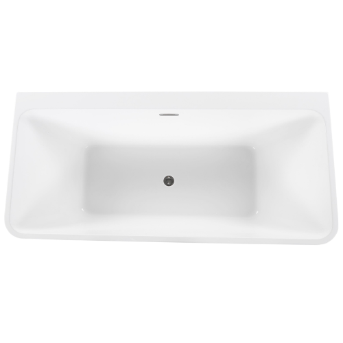 Beliani Back to Wall Bathtub HASSEL 1700 x 800 mm White 1