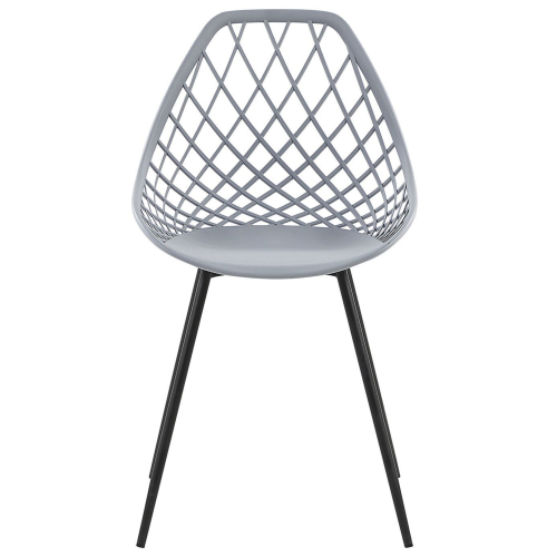 Beliani Set of 2 Dining Chairs CANTON Light Grey 2