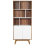 Beliani Shelving Unit COLUMBUS 182 cm Brown/ White 11