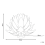 Beliani Table Lamp Flower MUSONE White 3