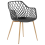 Beliani Set of 2 Dining Chairs NASHUA Black 4