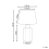 Beliani Table Lamp MARCELIN Porcelain White/ Blue 5