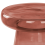 Beliani Side Table CALDERA Glass Red 4