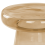 Beliani Side Table CALDERA Glass Golden Brown 4