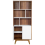 Beliani Shelving Unit COLUMBUS 182 cm Brown/ White 10