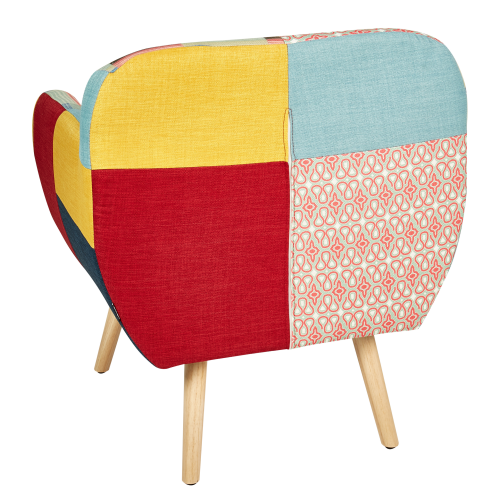 Beliani Armchair MELBY Fabric Multicolour 2