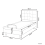 Beliani Adjustable Bed Fabric DUKE 80 x 200 cm (EU Small Single) Dark Grey 3