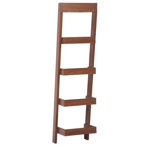 Beliani 5 Tier Shelving Unit MOBILE DUO 169 cm Dark Brown 2
