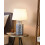 Beliani Table Lamp MARCELIN Porcelain White/ Blue 4