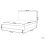 Beliani Bed Velvet BAYONNE 140 x 200 cm (EU Double) Light Grey 6