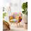 Beliani Armchair MELBY Fabric Multicolour 4
