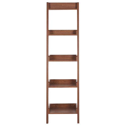 Beliani 5 Tier Shelving Unit MOBILE DUO 169 cm Dark Brown 1