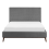 Beliani Bed Velvet BAYONNE 140 x 200 cm (EU Double) Light Grey 3