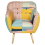 Beliani Armchair MELBY Fabric Multicolour 2