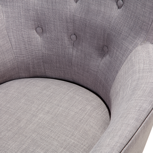 Beliani Armchair ANGEN Fabric Light Grey 1