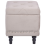Beliani Storage Pouffe LORETTO Velvet Beige 5