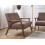 Beliani Sofa 2 Seater ASNES Fabric Brown 2