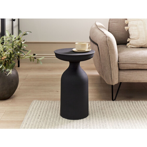 Beliani Side Table TENJO Metal Black 1