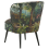 Beliani Armchair VOSS Fabric Dark Green 3