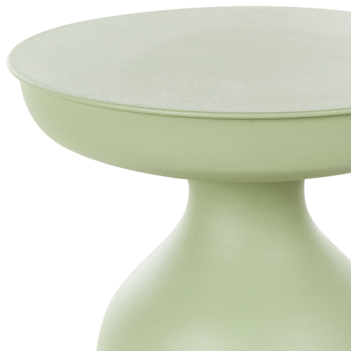 Beliani Side Table TENJO Metal Light Green 1