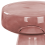 Beliani Side Table LAGUNA Glass Red 4