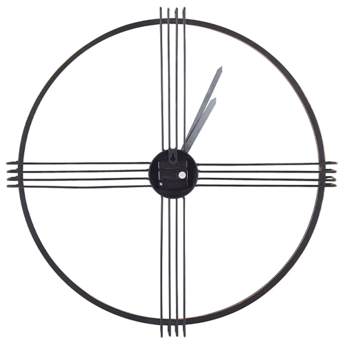Beliani Wall Clock ASCONA Metal Gold 2