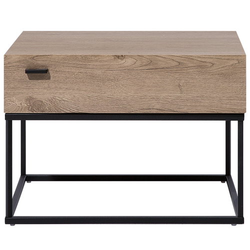 Beliani 1 Drawer Bedside Table CAIRO Taupe 1
