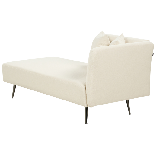 Beliani Right-Hand Chaise Longue RIOM Boucle Off-White 1