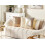 Beliani Set of 2 Decorative Cushions ASTER 45 x 45 cm Gold Solid 2