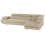 Beliani Corner Sofa 5 Seater NORREA Fabric Light Beige Left Hand 2