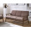 Beliani Sofa 3 Seater ASNES Fabric Brown 2