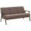 Beliani Sofa 3 Seater ASNES Fabric Brown 4