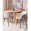 Beliani Set of 2 Dining Chairs ELIM Fabric Light Beige 2