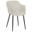 Beliani Set of 2 Dining Chairs ELIM Fabric Light Beige 4