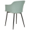 Beliani Set of 2 Dining Chairs ELIM Fabric Mint Green 6
