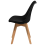 Beliani Set of 2 Dining Chairs DAKOTA II Black 8