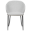 Beliani Set of 2 Dining Chairs MASON Fabric Light Grey 5