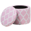 Beliani Storage Pouffe TUNICA Cotton Pink 2