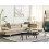 Beliani Corner Sofa 5 Seater NORREA Fabric Light Beige Left Hand 4