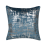 Beliani Set of 2 Decorative Cushions GARDENIA 45 x 45 cm Velvet Blue Abstract Pattern 10