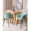 Beliani Set of 2 Dining Chairs ELIM Fabric Mint Green 2