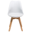 Beliani Set of 2 Dining Chairs DAKOTA II White 2